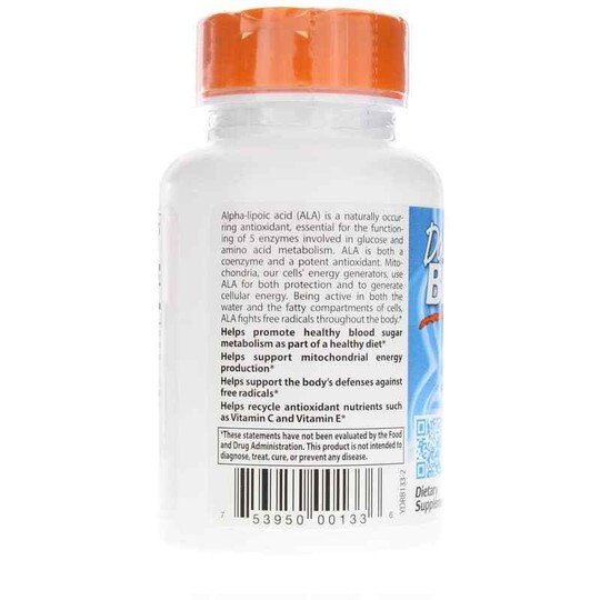 Alpha Lipoic Acid 600 Mg, DRB